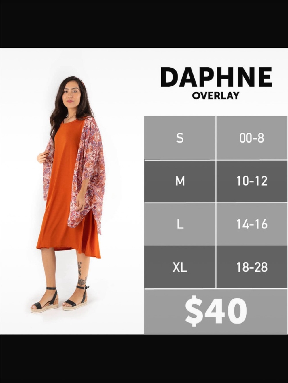 Lularoe Daphne Kimono - Picture 6 of 6